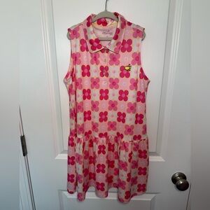 Masters Girls Sleeveless Collated Flower Dress Size Large